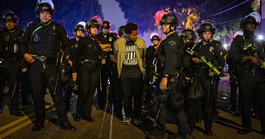 Some violence at latest Los Angeles protests; Trump braces for Newsom fight