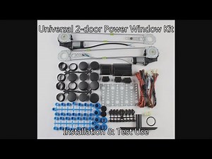 80€ Ebay Universal 2 door Power Window Kit Installation & Use