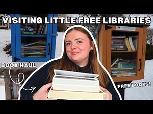 come little free library hunting with me! 📖🏠 10+ libraries, massive book unhaul & unique finds!