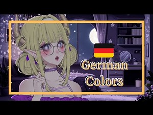 | ASMR | Relaxing German Colors Lesson For Sleep🎨 | Soft Spoken |