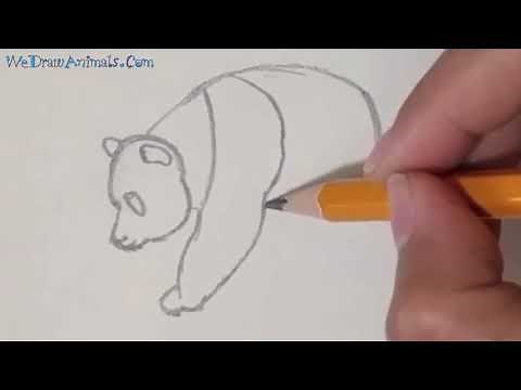 How to Draw a Panda In 6 EASY Steps - GREAT for Kids & Beginners