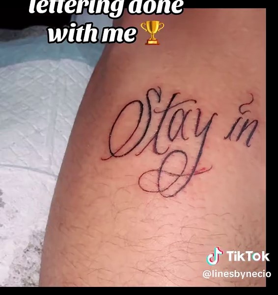 Expert Tattoo Lettering by Las Vegas Artist