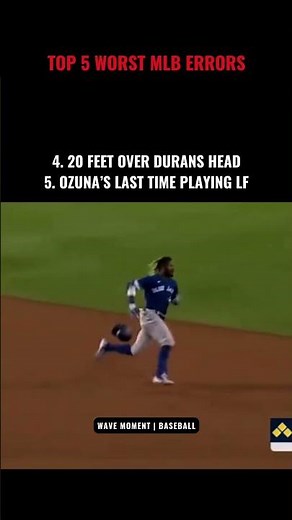TOP 5 WORST MLB ERRORS