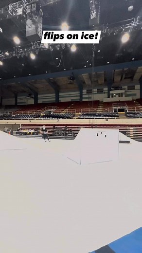 flips on ice! #iceskating #flips #backflp | People Are Awesome