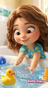 Hora do Banho da Vitória 🛁🎉 | Música Infantil Animada | Bebê Juju