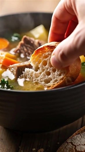 Hearty Old-Fashioned Vegetable Beef Soup — pure comfort in a bowl 🍲❤️