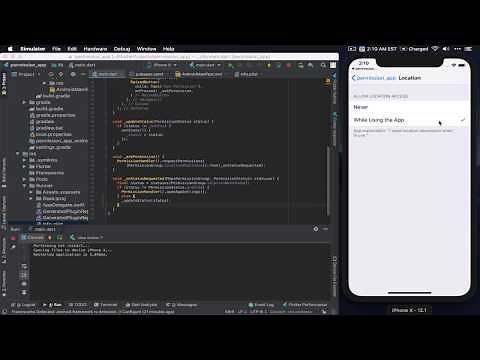 Flutter for the Impatient - 8 - Ask Location Permission at Runtime
