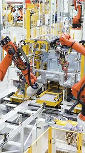 Automated Car Body Assembly Line | Premium Stock Video Footage