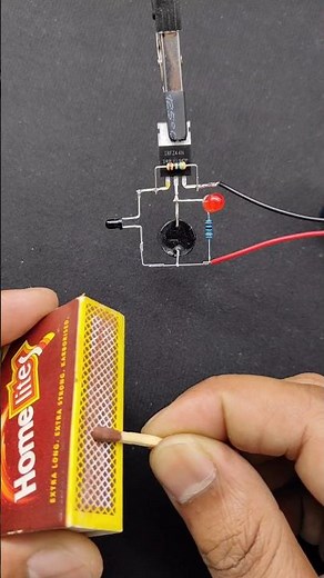 Simple Fire Alarm Circuit 🔥 Using IR Sensor & IRFZ44N MOSFET | DIY 9V Project