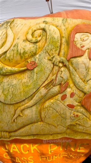 9.8K views · 89 reactions | Sally Nightmare Before Christmas giant pumpkin carving  Made this one 2 years ago at the Jack Pine Glass Pumpkin Festival. #giantpumpkin #pumpkincarving #halloween #spookyseason #nightmarebeforechristmas | Squashcarver | Facebook