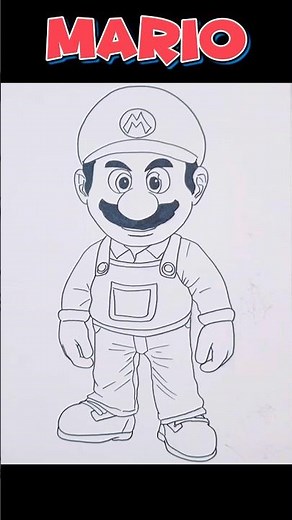How to Draw Mario from The Super Mario Galaxy Movie