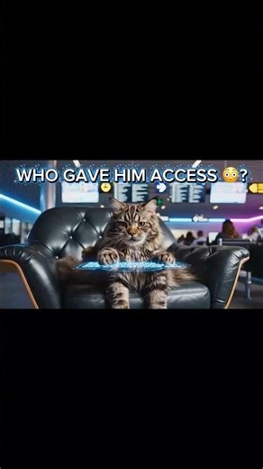 CAT HACKS THE AIRPORT WIFI 💻🐈