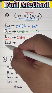 24K views · 1.3K reactions | Basic Math Review: Foil Method part 2 #mathreview #simplemath | Mathematics Tutorial | Facebook