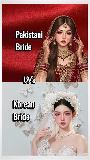 Who’s the Most Beautiful Bride? 😍 | Pakistan 🇵🇰 vs Korea 🇰🇷 | Wedding Edit