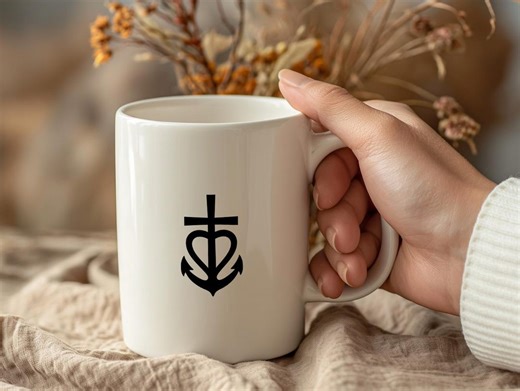Anchor Cross Heart Svg. Christian Anchor Heart Cross Design. Nautical Faith Symbol. Laser Engraving File (eps, Svg, Pdf, Png, Dxf, Jpeg) - Etsy