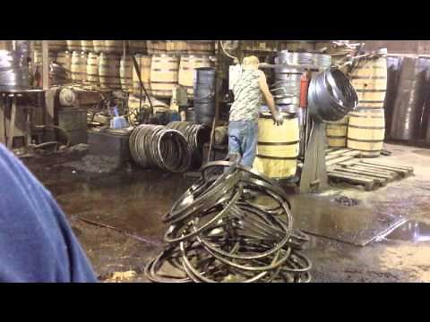 Making Whiskey barrels