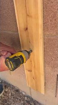 Low cost easy DIY block wall privacy extension out of wood. #howto #diy #tipsandtricks #construction