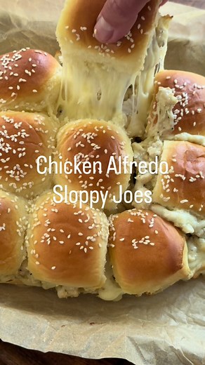 Creamy Chicken Alfredo Sloppy Joe's Sliders Recipe