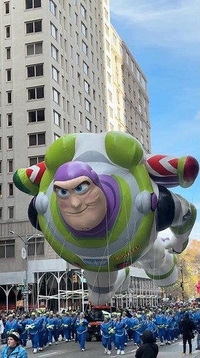 Buzz Lightyear Takes Over NYC 🚀 | Macy’s Thanksgiving Day Parade #buzzlightyear #macysparade