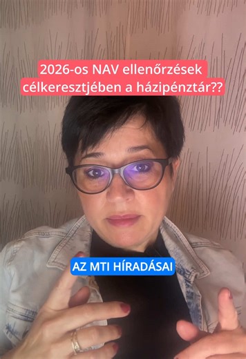 2026-os NAV ellenőrzések célkeresztjében a házipénztár 🧐 #ado #kkv #adoszakerto #konyvelo #konyveles