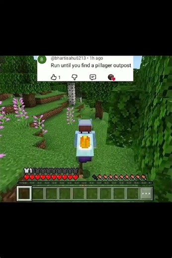 Run🏃Until I Find Pillager Outpost 🗼🏴‍☠️ #minecraft