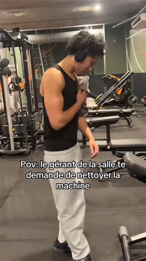 pov: le gérant de la salle te demande de nettoyer la machine 🤣🤣🤣 #faitepercer