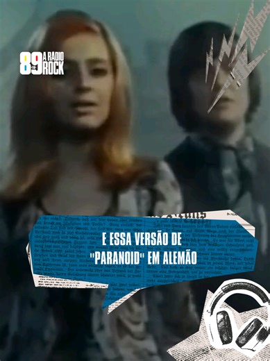 O COVER MAIS IMPROVÁVEL DE “PARANOID” Você consegue notar as diferenças nessa versão de “Paranoid”, do Black Sabbath? Imagina a estética de um programa pop dos anos 70, só que em alemão, cantado por celebridades locais, Cindy und Bert… e com a letra transformada numa história sobre Sherlock Holmes e “O Cão dos Baskervilles”. Pra completar, ainda aparece um doguinho fofo no meio. E o melhor de tudo: o Sabbath aprovou 🤣🐶🎸 Curtiram essa versão? Créditos: @punt_rd #89 #89fm #89aradiorock #89fmara