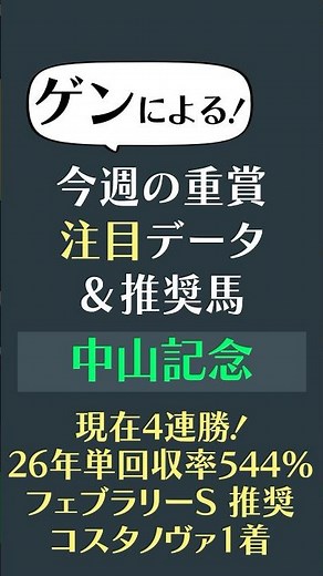【中山記念】目下4連勝、単回率544%！ 「脚質」「年齢」に好走レンジあり 注目データ&推奨馬 #競馬 #SPAIA競馬 #shorts
