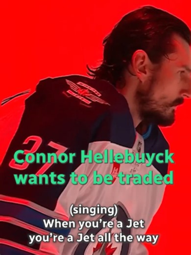 We've got a song for you, Hellebuyck. 🛩️ 🏒 #connorhellebuyck #winnipegjets #westsidestory #hockey