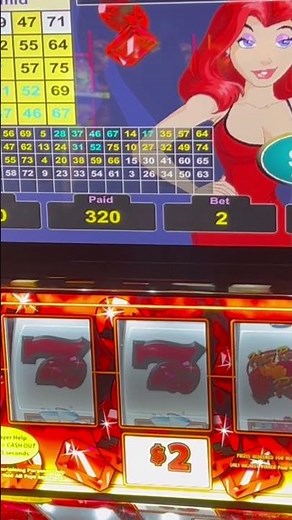 $640 win on Hot Red Ruby #slot #casinogame #VGT Red screens