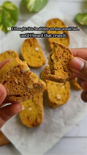 Healthy Mango Almond Biscotti 👀 | No Butter, No Refined Sugar