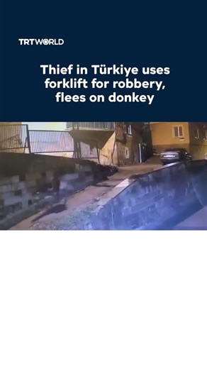 𝗟𝗮𝗱𝗿𝗼𝗻 𝗻𝗮 𝗧𝘂𝗿𝗸𝗶𝗮 𝗮 𝘂𝘇𝗮 𝘂𝗻 𝗳𝗼𝗿𝗸𝗹𝗶𝗳𝘁 𝗽𝗮 𝗵𝗼𝗿𝘁𝗮, 𝘆 𝗮 𝗵𝘂𝘆 𝗿𝗶𝗯𝗮 𝘂𝗻 𝗯𝘂𝗿𝗶𝗰𝗼. Un ladron a keda capta riba CCTV ora e tabata uza un forklift horta pa drenta den un joyeria prome cu el a huy riba un burico. Polisnan a track e homber via imagennan di siguridad, a recupera e oro horta, y a debolbe esaki na e doño di e luga. | arubanative.com