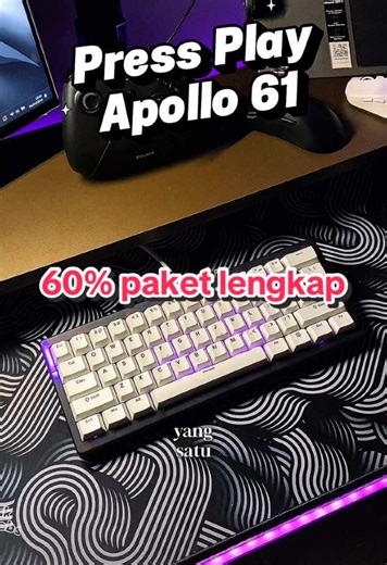 Keyboard 60% Apollo 61 dari Pressplayid untuk Setup Minimalis