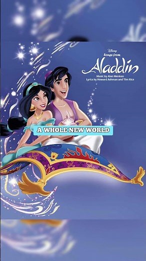 Sing As 🟣 Aladdin or 🩵Jasmine | A Whole New World