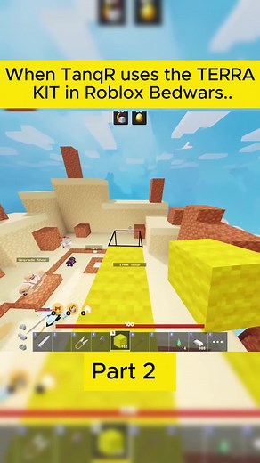 Using the Terra Kit in Roblox Bedwars | TanqR Highlights