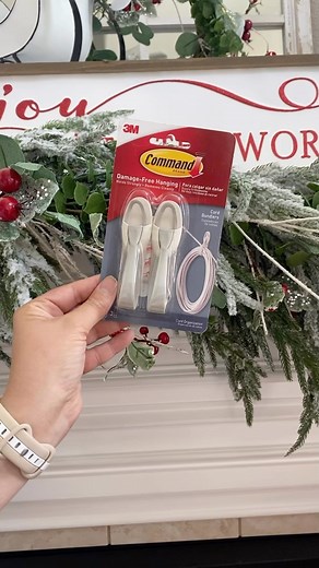 Decorator's Warehouse on Instagram: "Today we are sharing one of our all time favorite hacks for hanging garlands! 🙌🏻 These cord bundlers by Command Hook wrap around your garland to hold it in place. Note-they must have a smooth surface to adhere to. We now have them in-stock at decoratorswarehouse.com! Link is in our bio as well as our stories!"