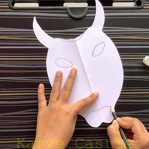 #shorts | Cow face mask | Cow mask | How to make Cow mask | Animal face mask