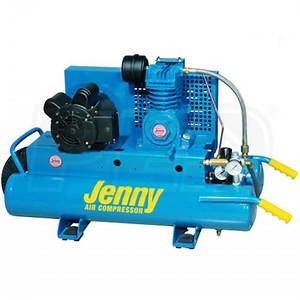 Jenny K15A-8P-DCS 1.5-HP 8-Gallon Electric Dual Voltage Wheelbarrow Air Compressor 120-240V 1-Phase