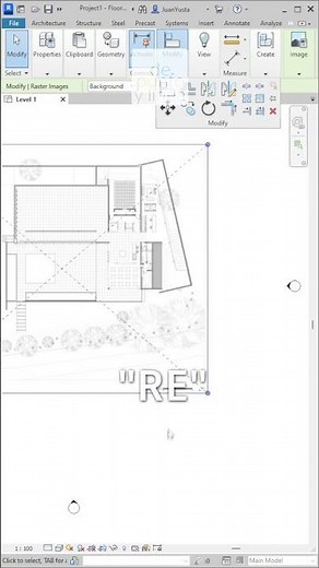 Cómo escalar por referencia en Revit