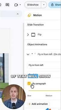 How to Animate Text by Paragraph in Google Slides 📝 #tutorial