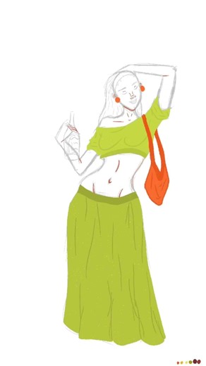 Procreate Speedpaint: Full Body Drawing from SCRATCH (Character Design)