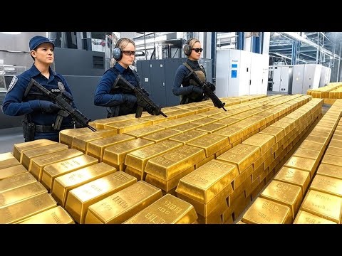 How 99.99% Pure Gold Bars Are Made In America - Inside Secret Gold Factory
