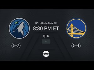 Minnesota Timberwolves @ Golden State Warriors |#NBAPlayoffs presented by Google ABC Live Scoreboard