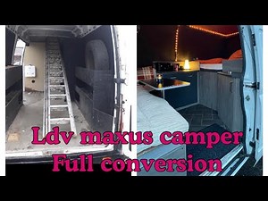 LDV Maxus campervan, full conversion in under 4 mins