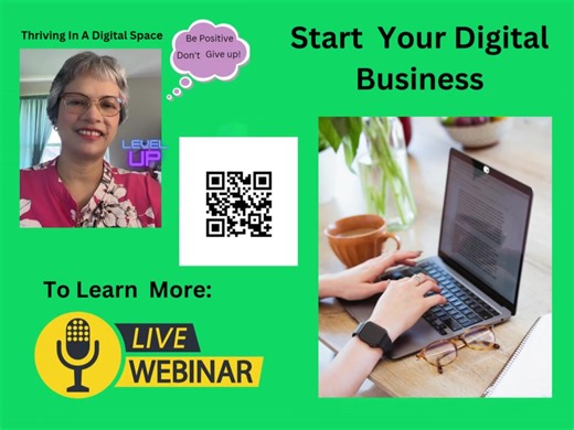 Discover the life-changing solution for the better in the digital world. Embrace the digital revolution and unlock the door to a brighter future, abundance and enjoy precious moments with family. Start your own digital business today. Register to watch the replay a of complimentary webinar by scanning the QR code. | Success With Lovely Lorna