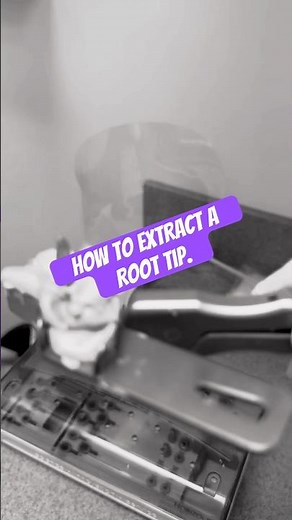 How to extract a root tip. #dentalassistant #teeth #dentist