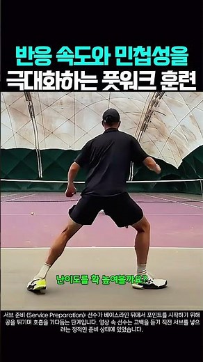 반응 속도와 민첩성을 극대화하는 풋워크 훈련 #테니스 #테린이