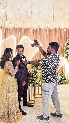 From BTS to Magical Frames ✨ | Aravind ♥ Divya Reception | Chennai #Shorts