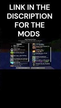 My Mods And Reasource Pack Mods I Use #minecraft #gaming #memes #mc #minecraftmemes #games #pvp
