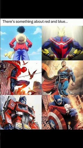 There’s something about red & blue… 🔴🔵When heroes rise, legends are born. 💥🔥